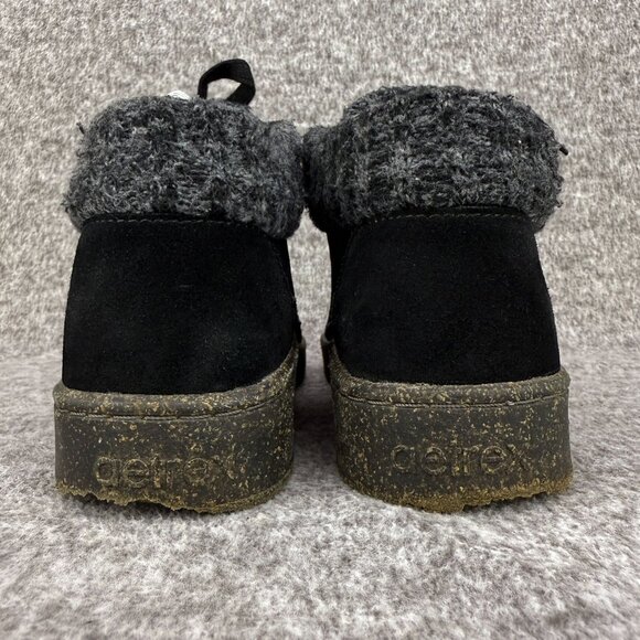 ✅Aetrex Bonnie Arch Support Sneakers Black Womens 7.5-8 EU38 Side-zip Orthotic - Picture 7 of 12